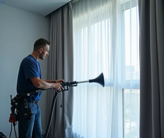 Professional commercial curtain cleaning process equipment Matty Curtain Cleaning hurstbridge-vic