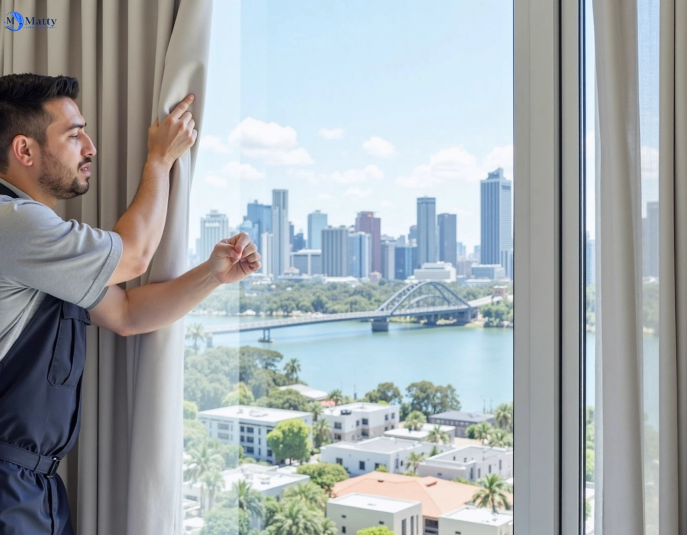 Professional curtain steam cleaning service hurstbridge-vic QLD by Matty Curtain Cleaning
