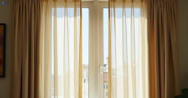 Dull dusty drapes in hurstbridge-vic before professional cleaning